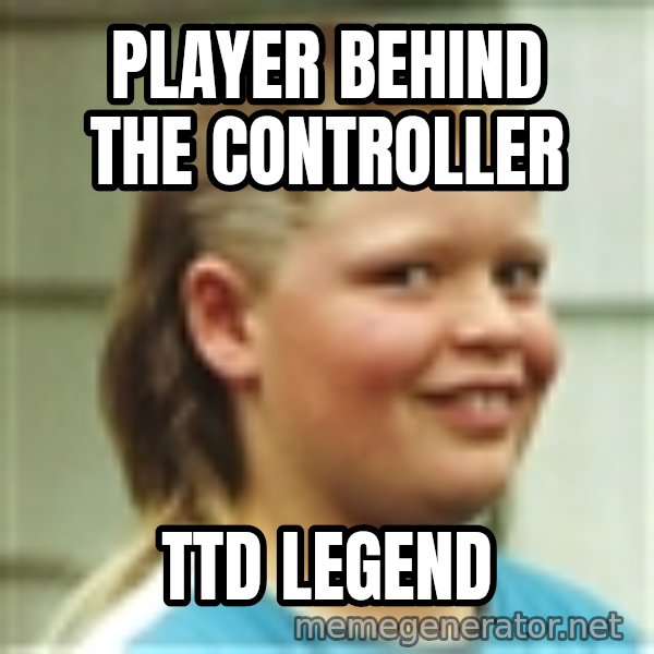 Jonnen Neuvo meme: player behind the controller / ttd legend