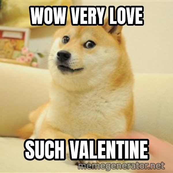 so doge meme: Wow very love / such valentine