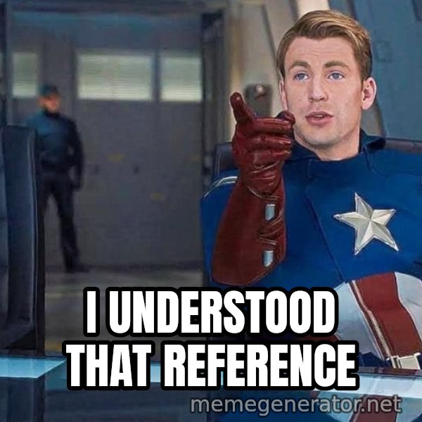 I Understood That Reference meme: I UNDERSTOOD THAT REFERENCE