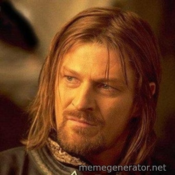 Boromir meme template