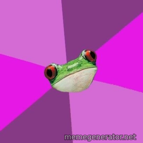 Foul Bachelorette Frog meme template