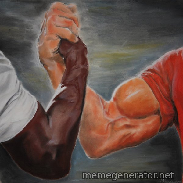Epic Handshake meme template