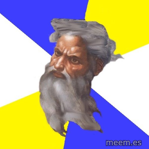 Advice God meme template