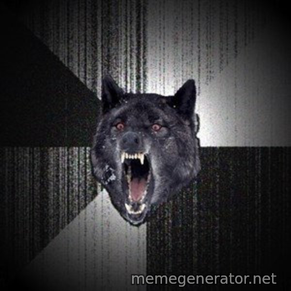 Insanity Wolf meme template