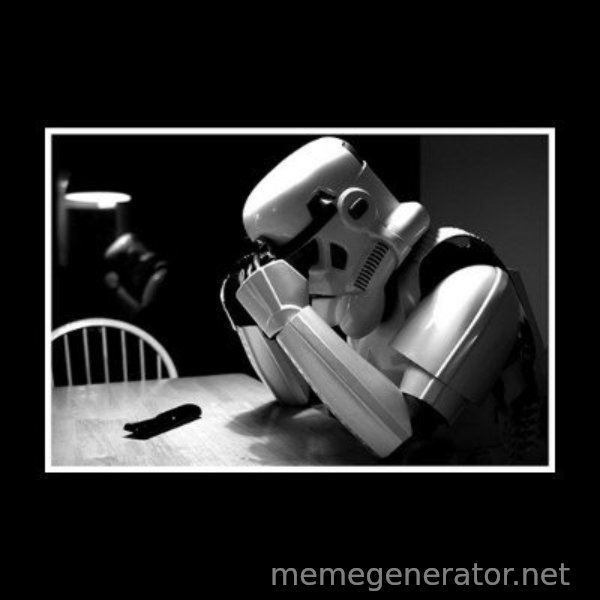 Sad Trooper meme template