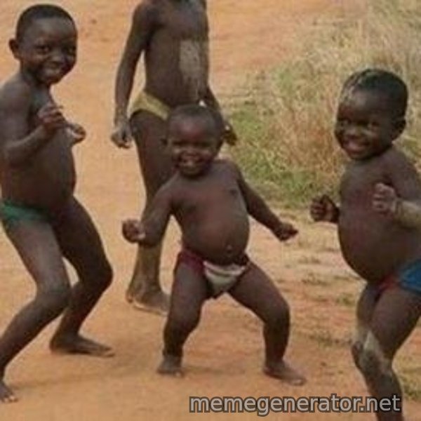african children dancing meme template
