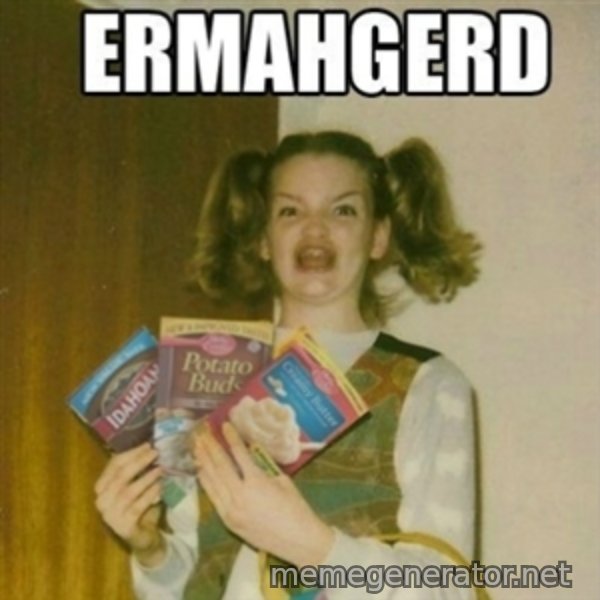 Ermahgerd meme template
