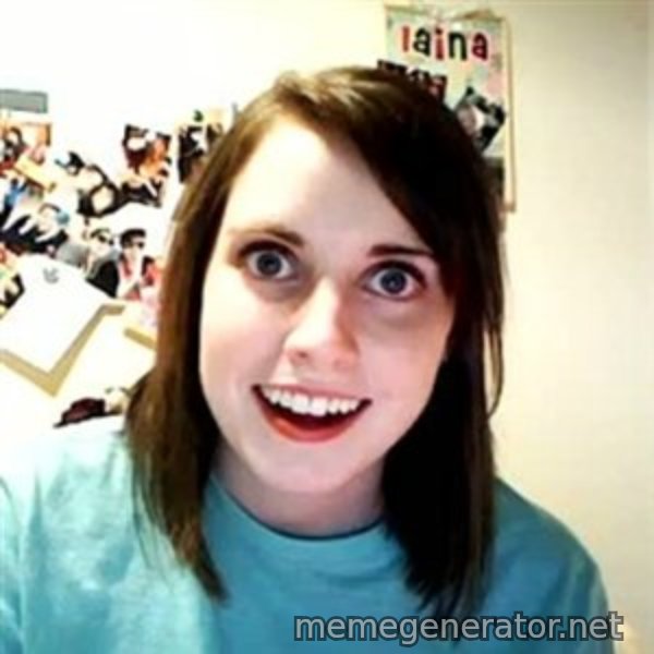 Overly Attached Girlfriend meme template