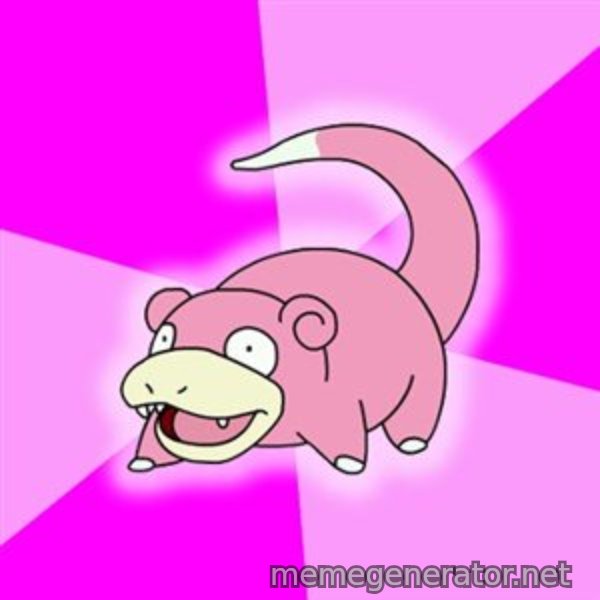 Slowpoke meme template
