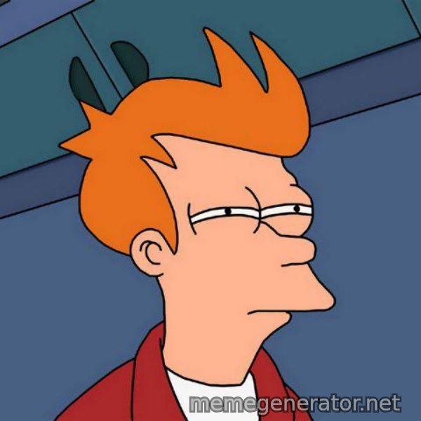 Futurama Fry meme template