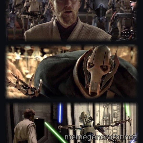 Hello There / General Kenobi meme template