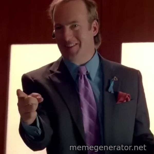 Saul Goodman meme template