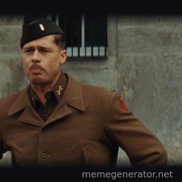 Aldo Raine Speech meme template