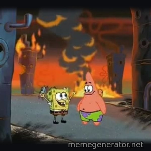 We Did It, Patrick! We Saved the City! meme template