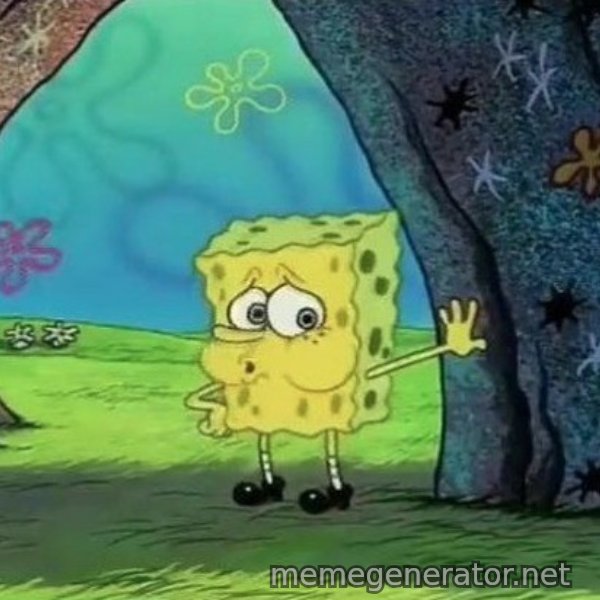 Tired SpongeBob meme template