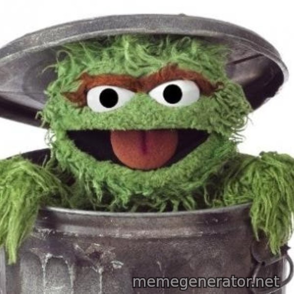 Oscar The Grouch meme template