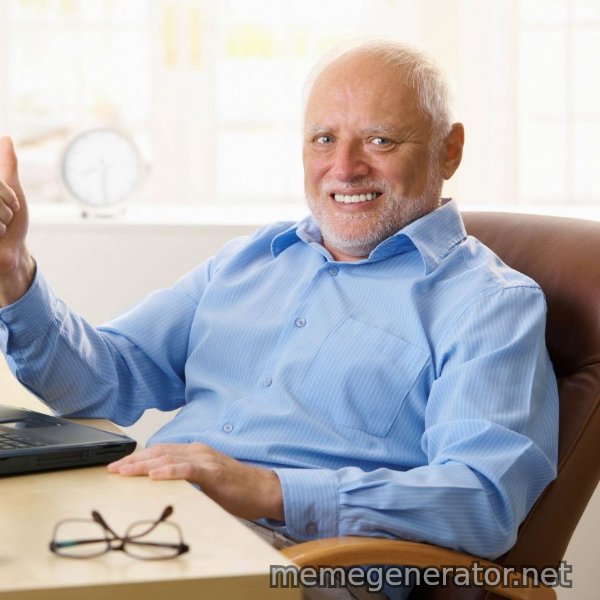 Harold's Thumbs Up meme template
