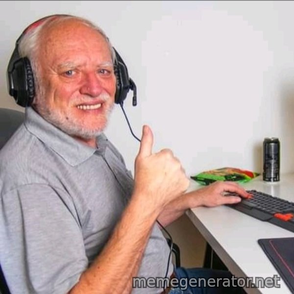 Harold the Gamer meme template