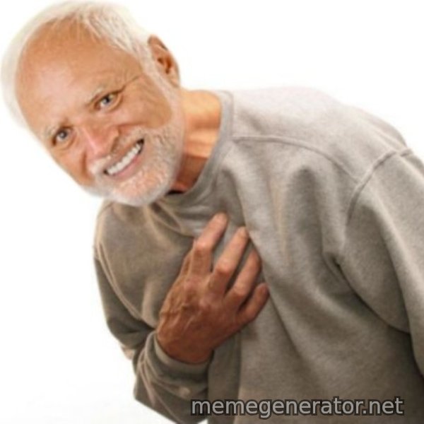 Harold, Hand on Heart meme template