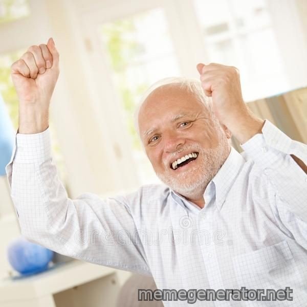 Harold Celebrating meme template