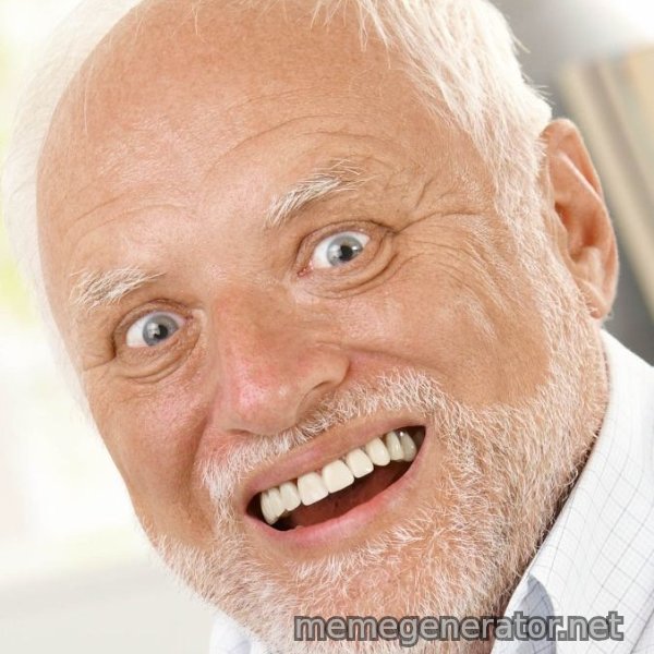 Excited Harold meme template