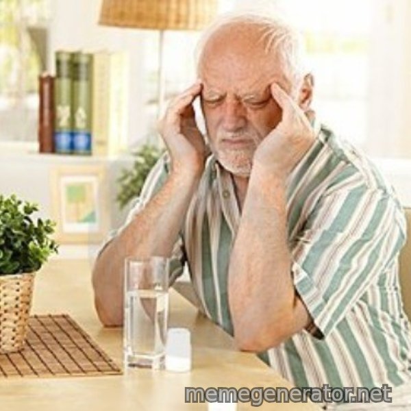 Harold's Headache meme template