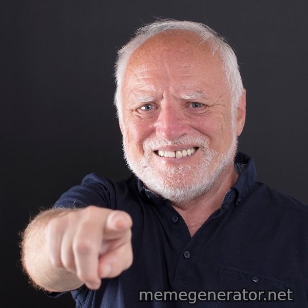 Harold Points at You meme template
