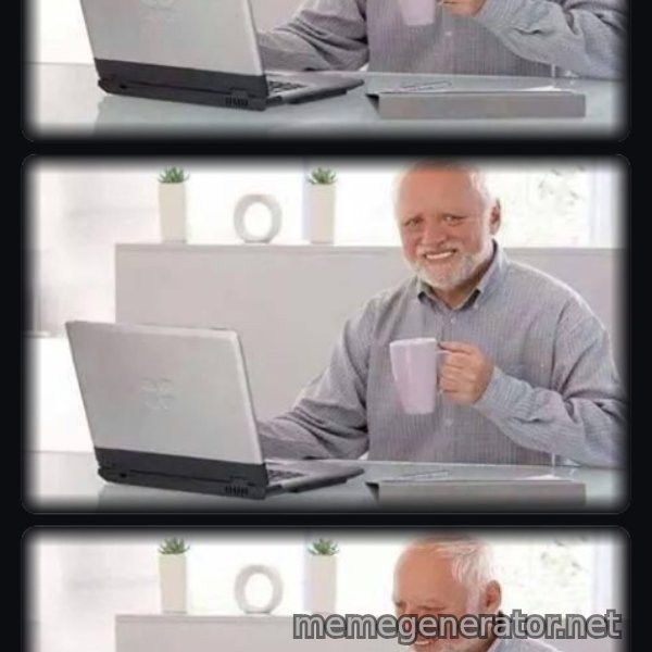 Harold Three Panels meme template