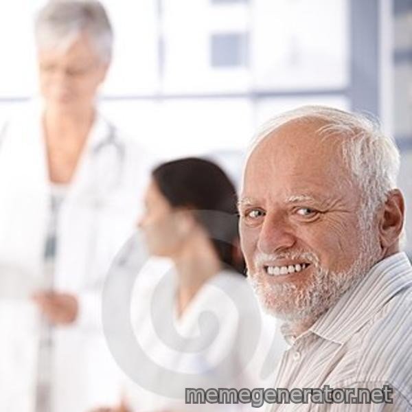 Harold at the Doctor's meme template