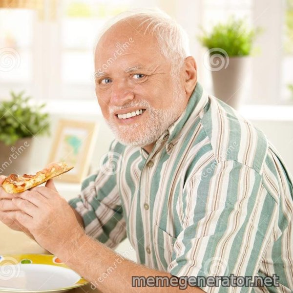 Harold Eats Pizza meme template