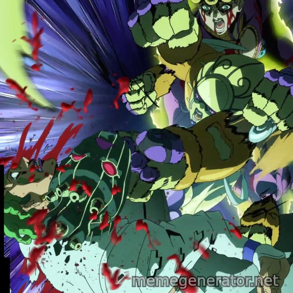 MUDA MUDA MUDA meme template