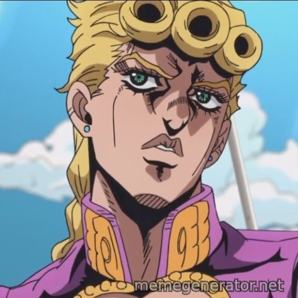 I, Giorno Giovanna, Have a Dream meme template