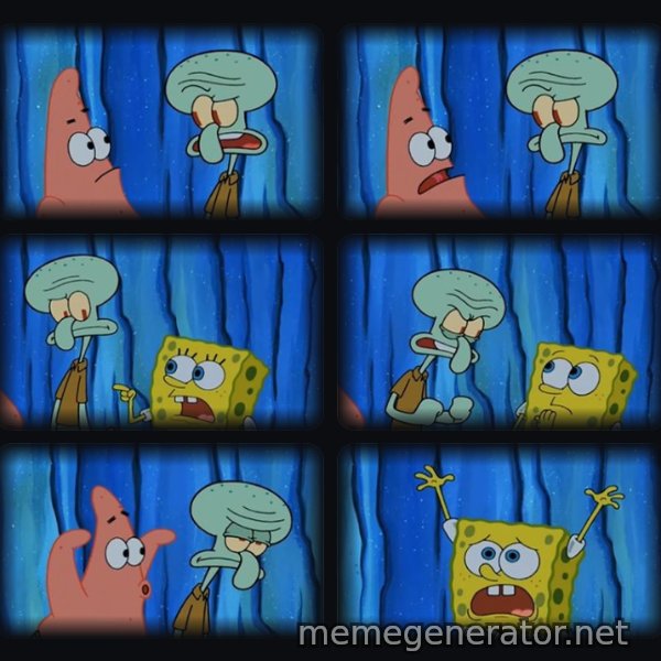 Stop It, Patrick, You're Scaring Him meme template