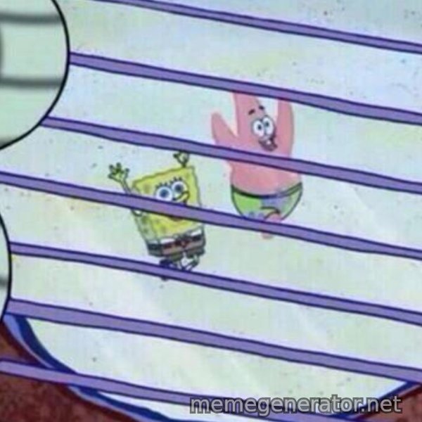Squidward Looking Out the Window meme template