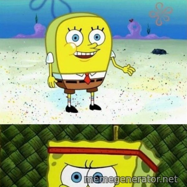 Increasingly Buff SpongeBob meme template