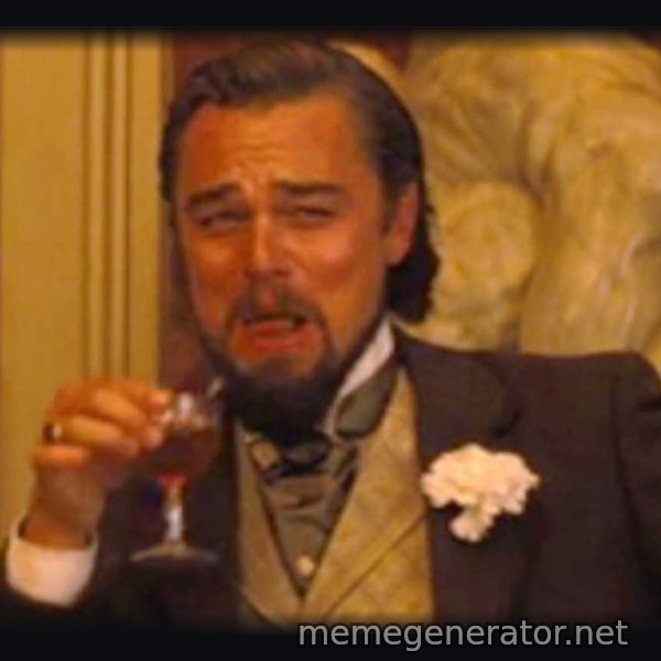 Laughing Leo meme template