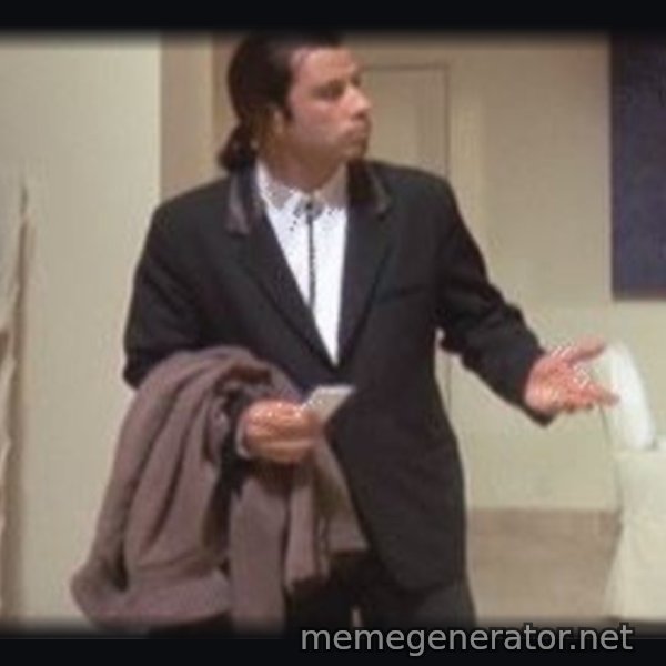 Confused Travolta meme template